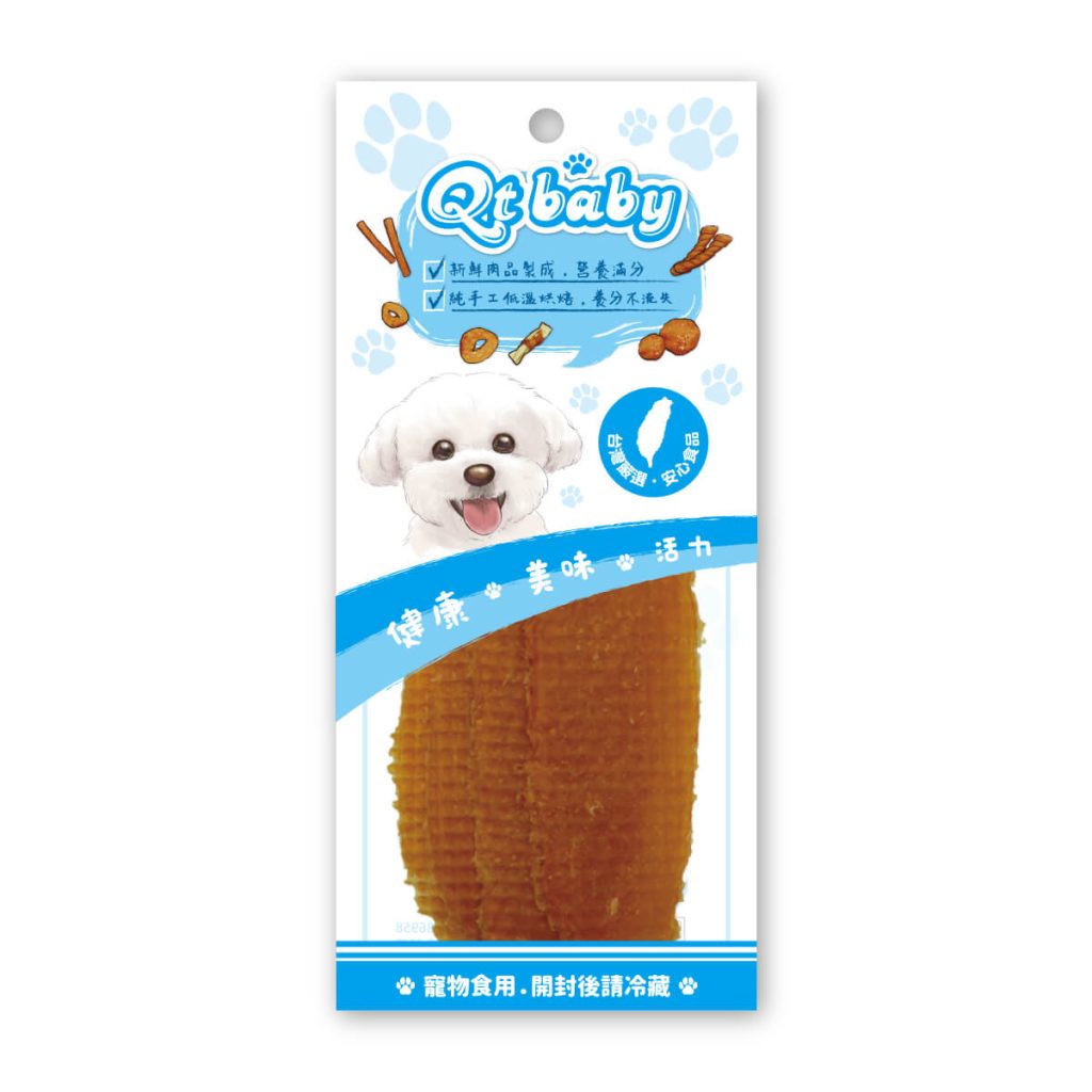 QT-047-軟香雞胸薄片-狗狗肉乾