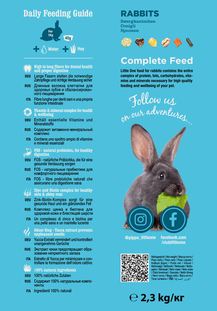 建議餵食方式 - Little One 兔子飼料 建議餵食方式 - Little One 兔子飼料