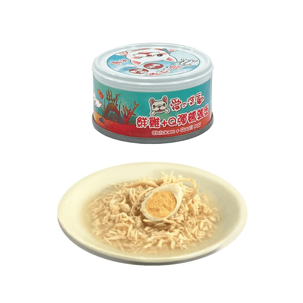 鮮雞+Q彈鵪鶉蛋-愛的獎勵狗罐-L-201 鮮雞+Q彈鵪鶉蛋-愛的獎勵狗罐-L-201