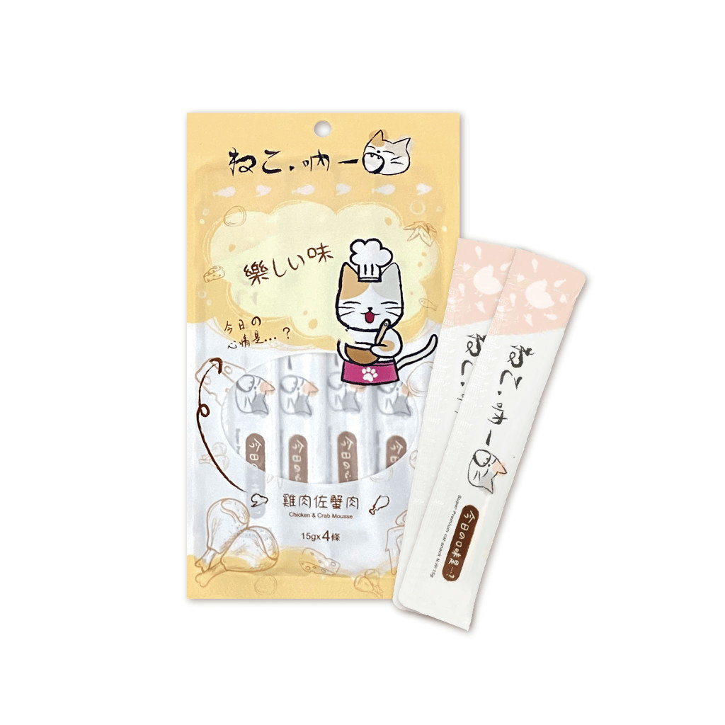 雞肉佐蟹肉-吶一口鮮雞貓肉泥-04-0214 雞肉佐蟹肉-吶一口鮮雞貓肉泥-04-0214